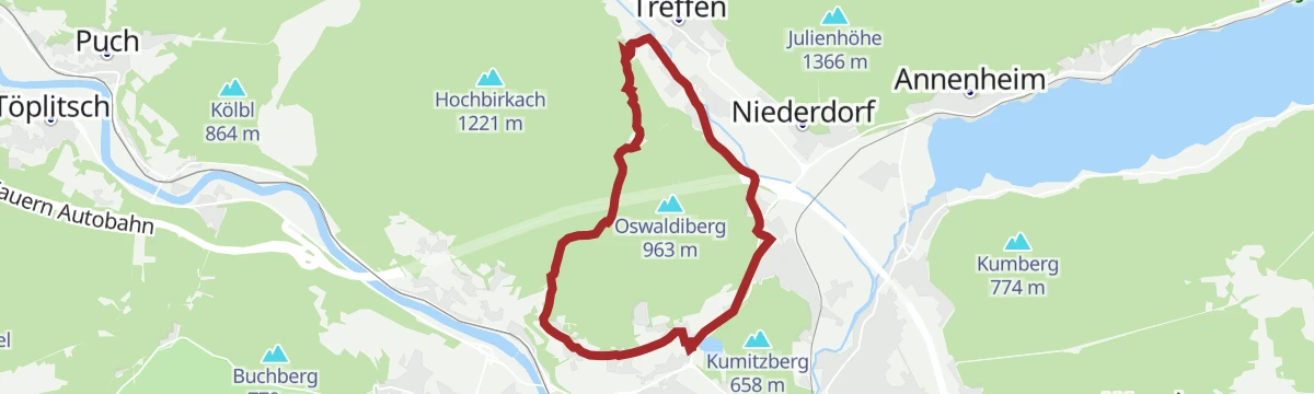 Route map: Tour rund um den Oswaldiberg - Nr.4
